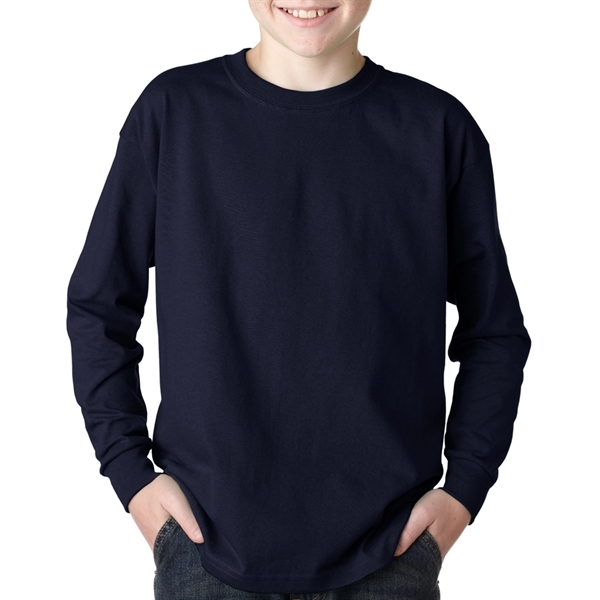 Youth Long Sleeve Winter T-Shirt 6.1 oz Boys Sweatshirt  - Image 9
