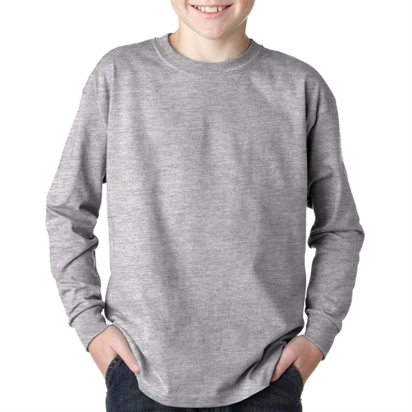 Youth Long Sleeve Winter T-Shirt 6.1 oz Boys Sweatshirt  - Image 13
