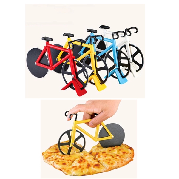 Stainless Steel Bicycle Pizza Knife Cutter - Image 1