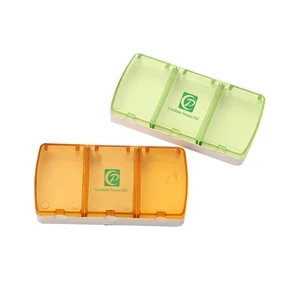 Mini Pill Case Containers 3 Compartments