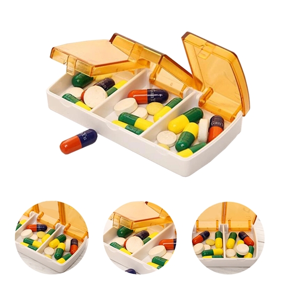 Mini Pill Case Containers 3 Compartments - Image 2