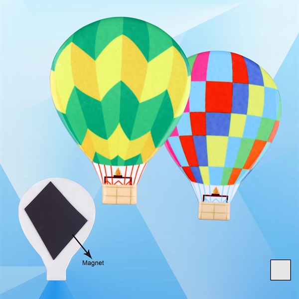 Hot Air Balloon Shaped Ceramic Refrigerator Magnet - Image 1