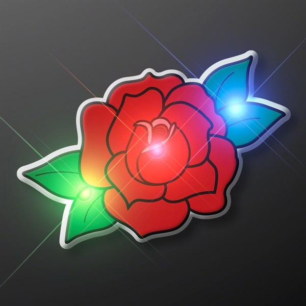 Red Rose LED Body Light Pin - Image 2