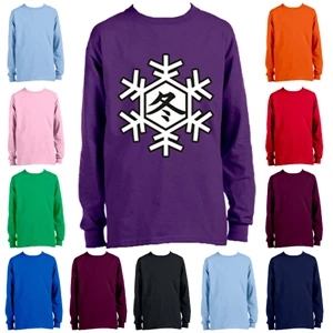 Youth Long Sleeve Winter T-Shirt 6.1 oz Boys Sweatshirt 