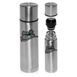 Cylindrical Insulated Vacuum Thermal Flasks Silver 18 oz.