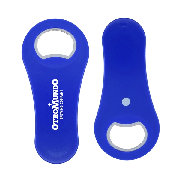 Rounded Bottle Opener with Magnet - Image 1