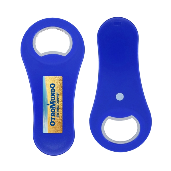 Rounded Bottle Opener with Magnet - Image 3