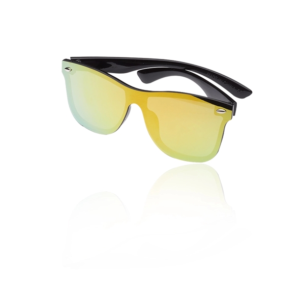 Mirrored metallic accent Sunglasses UV protection Sun glass - Image 6