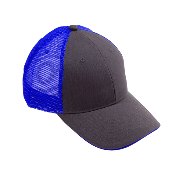 Plato Two Tone Structured Mesh Trucker Hats - Image 5