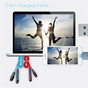 3.3Ft/1M 2-in-1 iPhone and Android Charging Cable