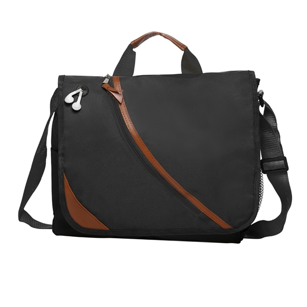 Messenger Bags - Executive Laptop Bag w/ Custom Imprint - Image 2