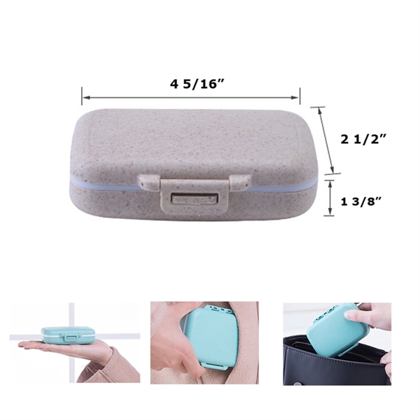 Pocket Pill Case 6 Compartments - Image 2