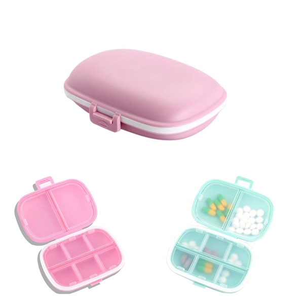 8 Compartments Pill Case Pill Box with Independent Covers - Image 3