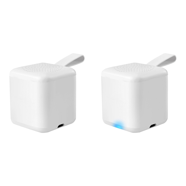 Mini Cube Bluetooth 5.0 Speaker With Light Up Logo - Image 12