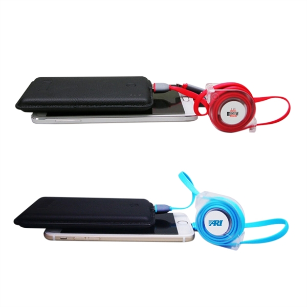 3.3Ft/1M 2-in-1 Retractable Charging Cable - Image 1