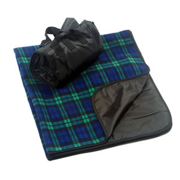 Reversible Fold up Picnic Blanket w/ Carry bag 50" X 60" - Image 4