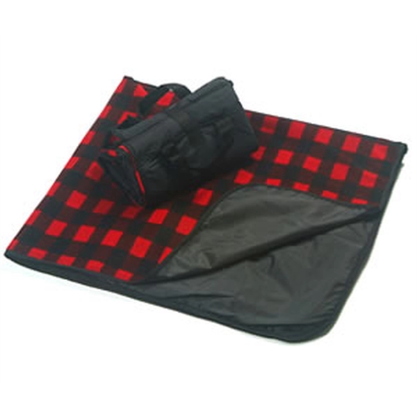 Reversible Fold up Picnic Blanket w/ Carry bag 50" X 60" - Image 5