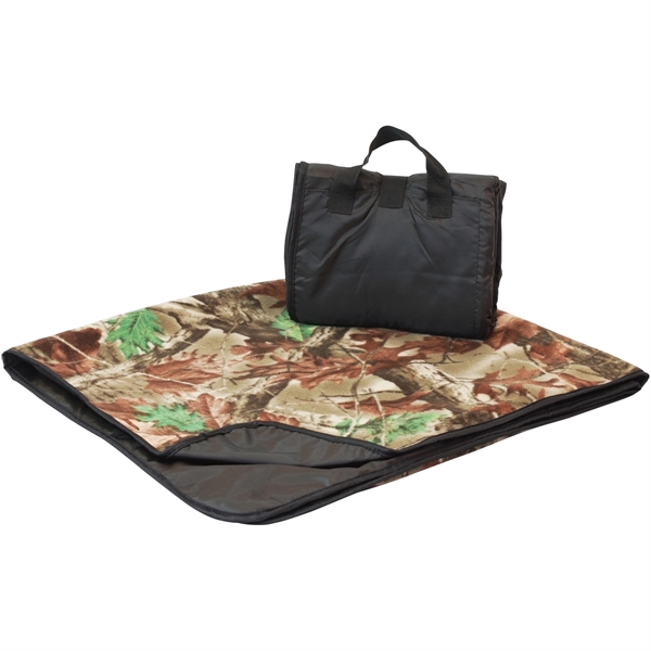 Reversible Fold up Picnic Blanket w/ Carry bag 50" X 60" - Image 7
