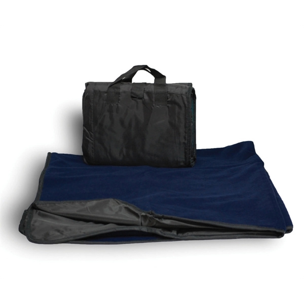 Reversible Fold up Picnic Blanket w/ Carry bag 50" X 60" - Image 9