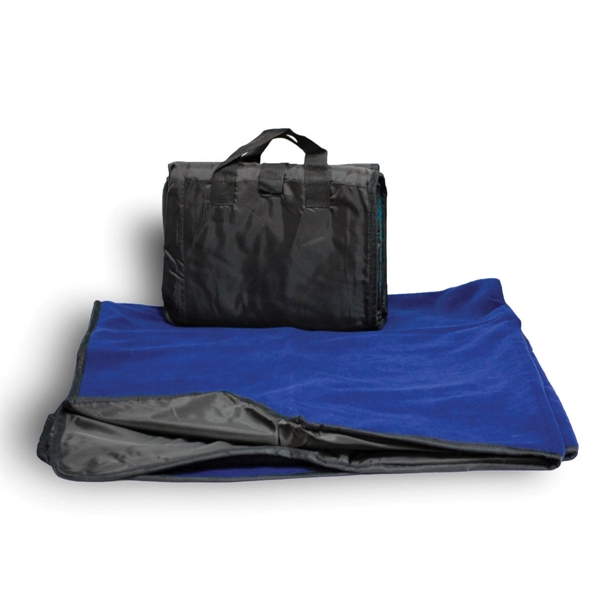 Reversible Fold up Picnic Blanket w/ Carry bag 50" X 60" - Image 10