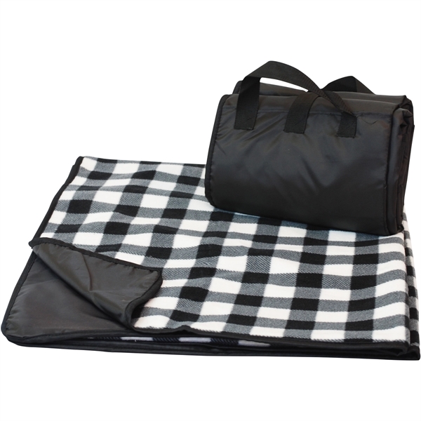 Reversible Fold up Picnic Blanket w/ Carry bag 50" X 60" - Image 11