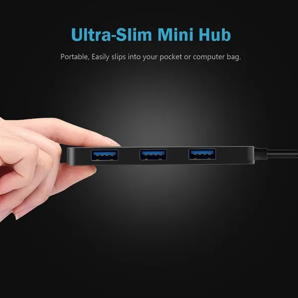 Ultra Slim 3-Port USB 3.0 Data Hub With SD/TF Card Reader - Image 3