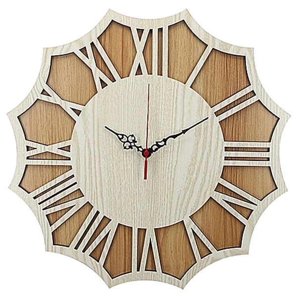 15 3/4'' Wooden Wall Clock - Image 2