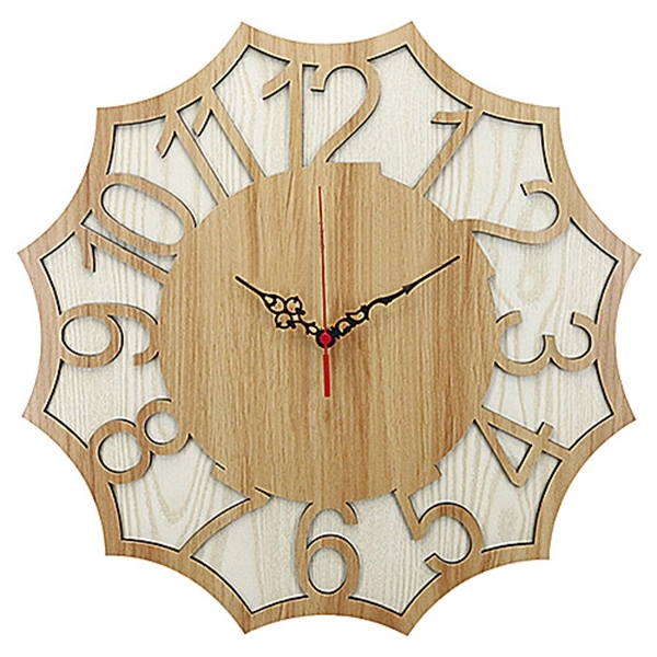 15 3/4'' Wooden Wall Clock - Image 3
