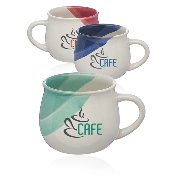12 oz Nova Drip Glaze Ceramic Mug - Image 1