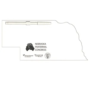 Nebraska State Offset Printed Memo Board
