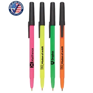 Certified USA Made, Neon Twist-Action Ballpoint Pen