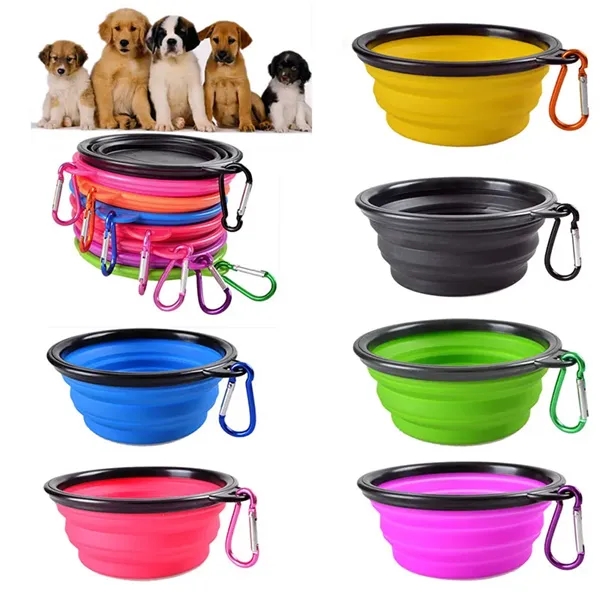 Collapsible Pet Silicone Bowl - Image 1