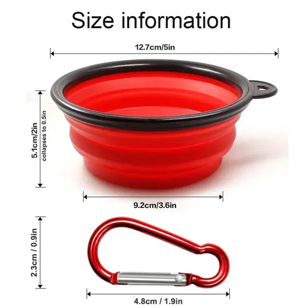 Collapsible Pet Silicone Bowl - Image 3