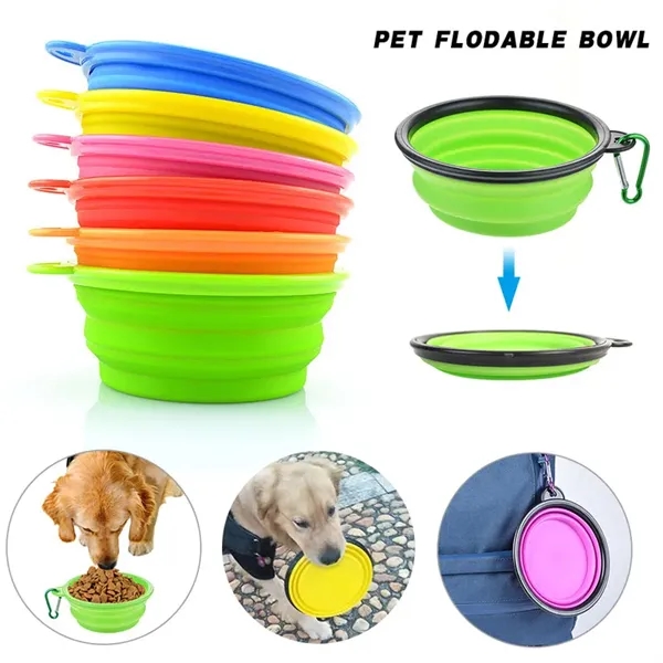 Collapsible Pet Silicone Bowl - Image 4