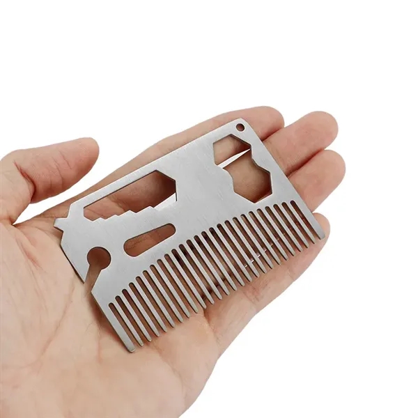 Unbreakable Metal beard comb - Image 2