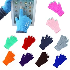 Acrylic Soft Knitting 3 Fingers Touch Screen Gloves