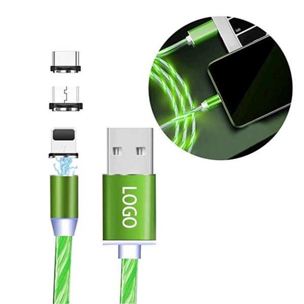 Led Magnetic 3 in 1 USB Charging Cable - Image 1