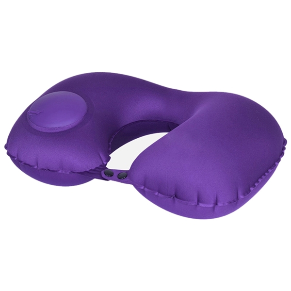Press Type Inflatable U Shape Travel Air Pillow - Image 5