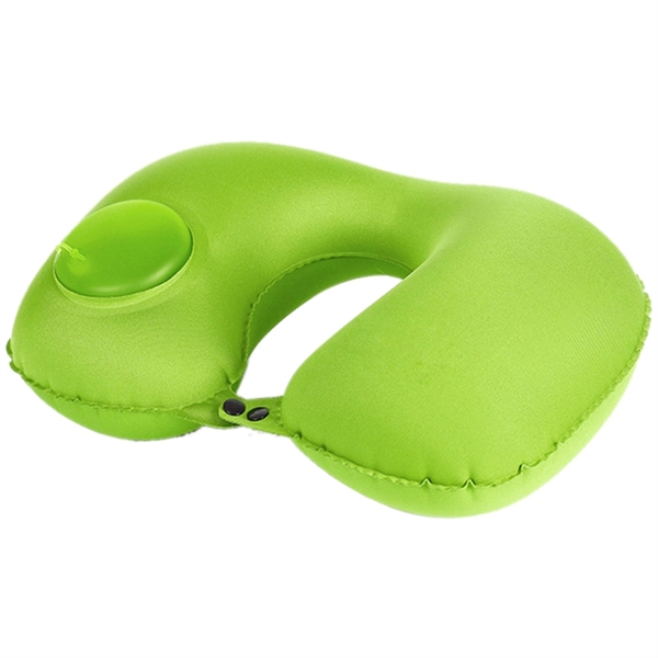 Press Type Inflatable U Shape Travel Air Pillow - Image 7