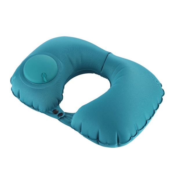 Press Type Inflatable U Shape Travel Air Pillow - Image 8