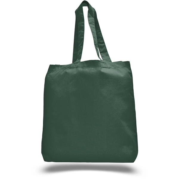 Economy Canvas Tote bag w/ Gusset 15" X 16" X 3" Cotton Bags - Image 3