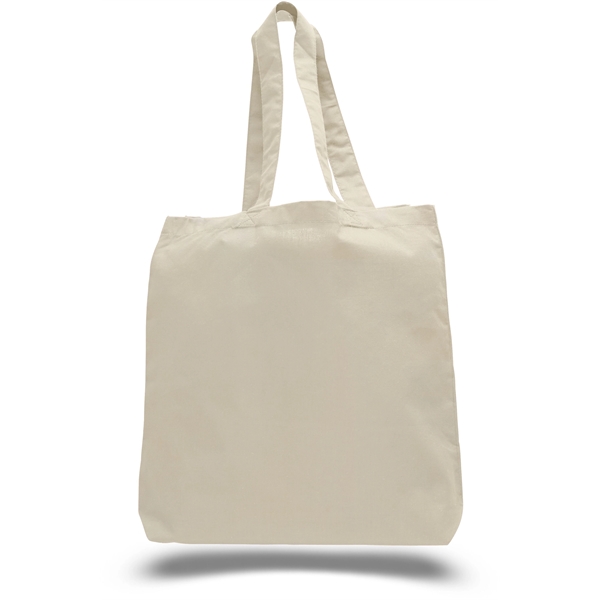 Economy Canvas Tote bag w/ Gusset 15" X 16" X 3" Cotton Bags - Image 4