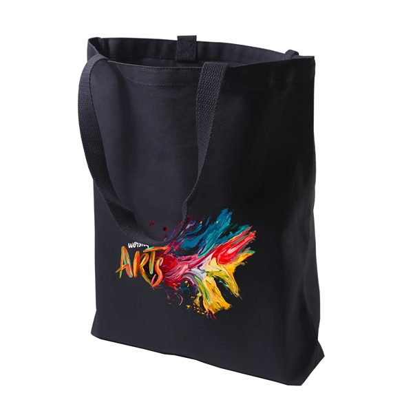 Heavyweight Canvas Tote Bag w/ Gusset 15" x 16" x 3" - Image 1