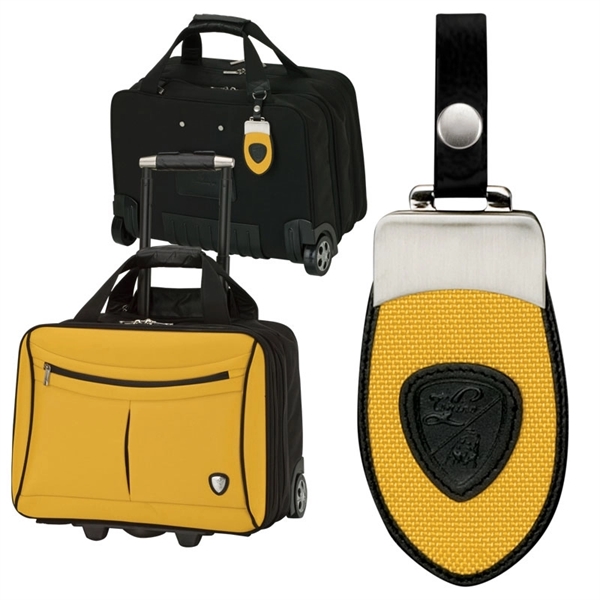 Yellow and Black Lamborghini Trolley Case - Image 7
