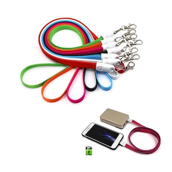 3 In 1 USB Charging Cable Lanyard - Image 3