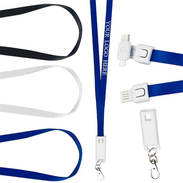 3 In 1 USB Charging Cable Lanyard - Image 4