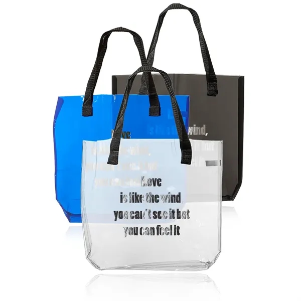 Savanna Clear Plastic Tote Bags - Image 12