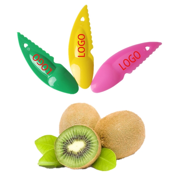 Kiwi Plastic Dig Spoon Candy Color Fruits Knife Slicer Peele - Image 3