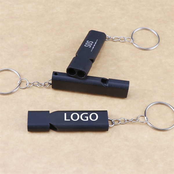 Aluminum Alloy Double Hole Survival Whistle High-frequency - Image 4