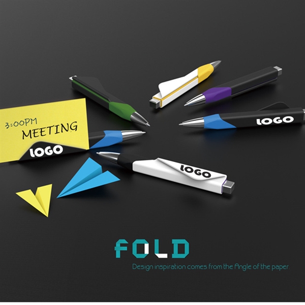 Creative folding paper shape designed premium ball-point pen - Image 2